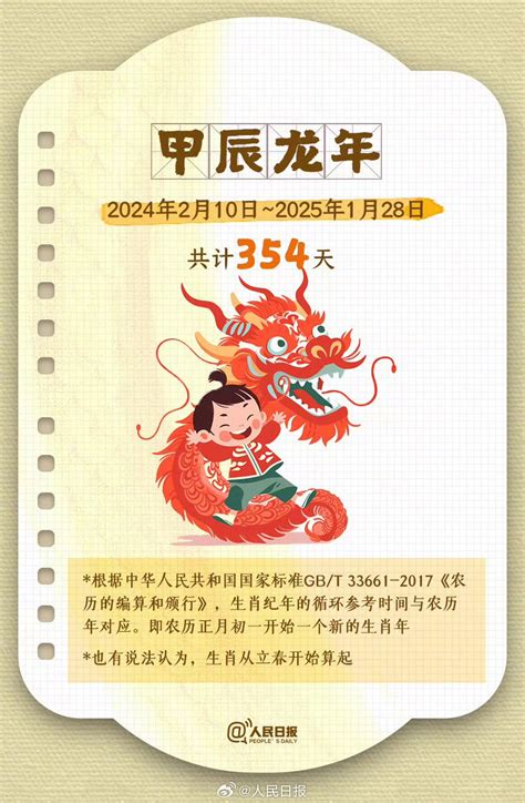 2024龙年时间|收藏！农历龙年知识帖